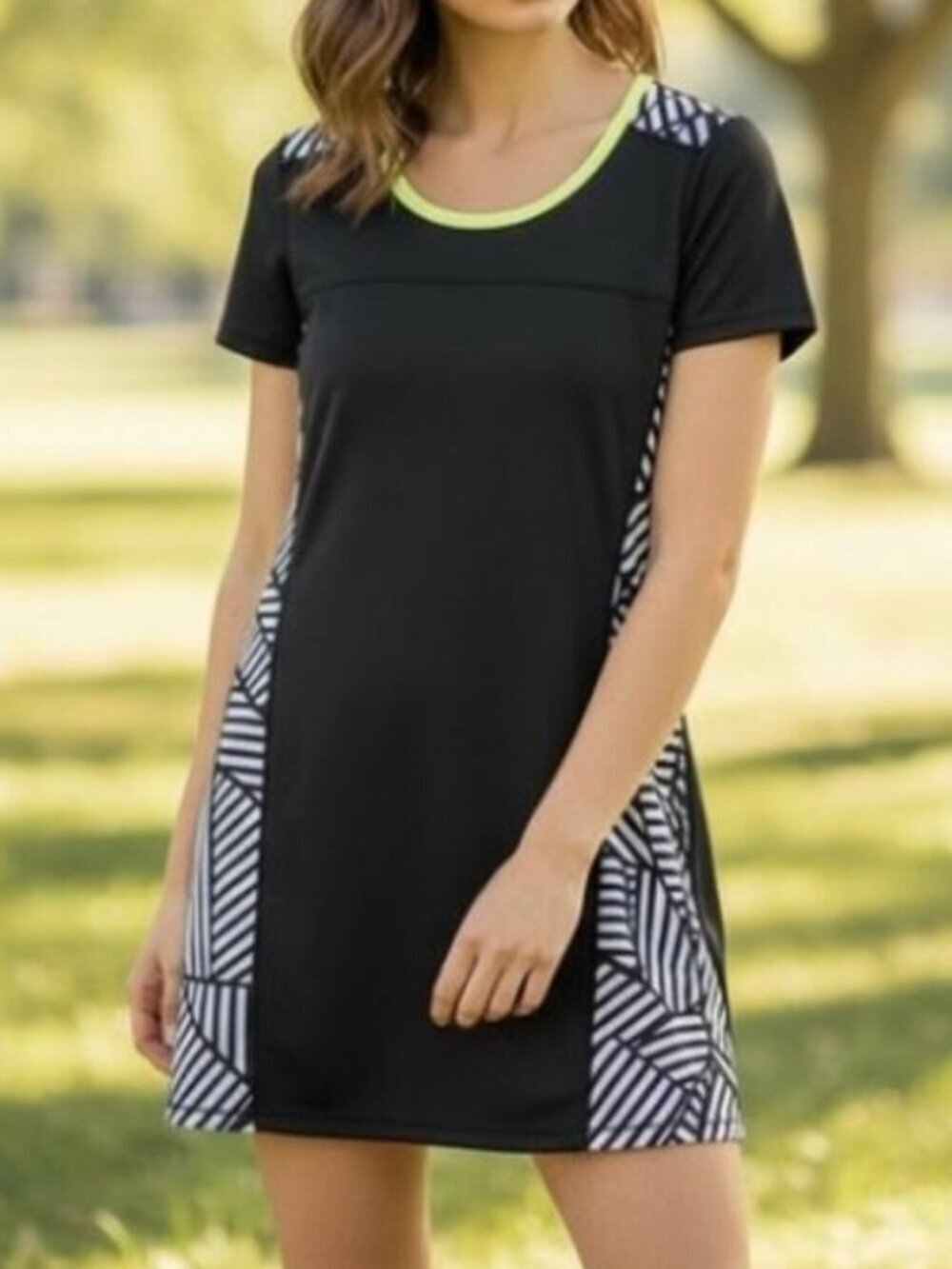Title Nine Gidget 3.0 Athletic Sport Dress Dream Overdrive Black Size S